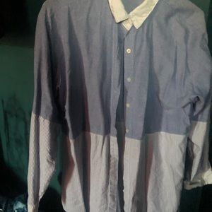 blue button up
